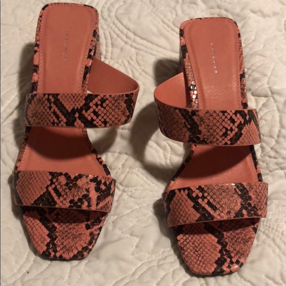 Snake skin topshop shoes